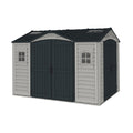 大型収納小屋 - 屋外での物置やガーデンツール用 - プラスチック製 - 约 180 x 120 x 180
